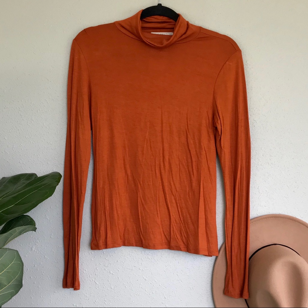 Active Basic Crop Turtle Neck